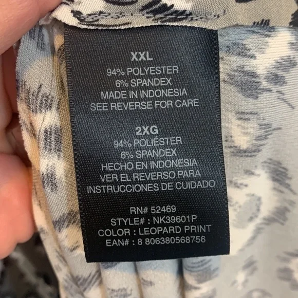 Norma Kamali Animal Print Faux Wrap Dress - Picture 7 of 7